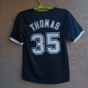 Frank Thomas Signed Chicago White Sox Jersey (Beckett) 2005 World Champion D.H.